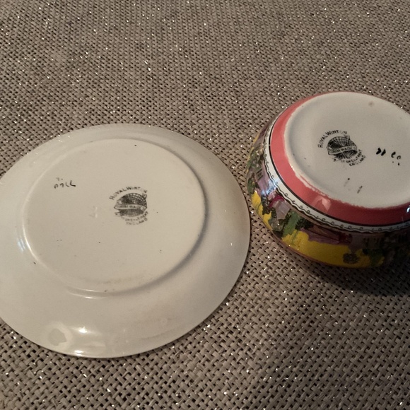 Antique bowl and saucer - Picture 4 of 4